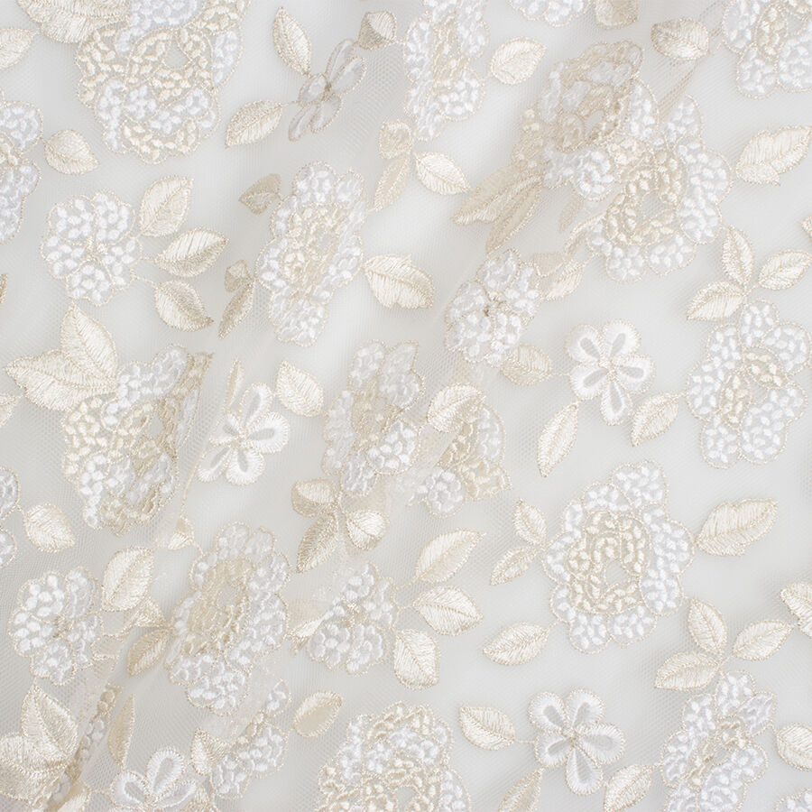 Cali Fabrics  Ivory 108 Tulle