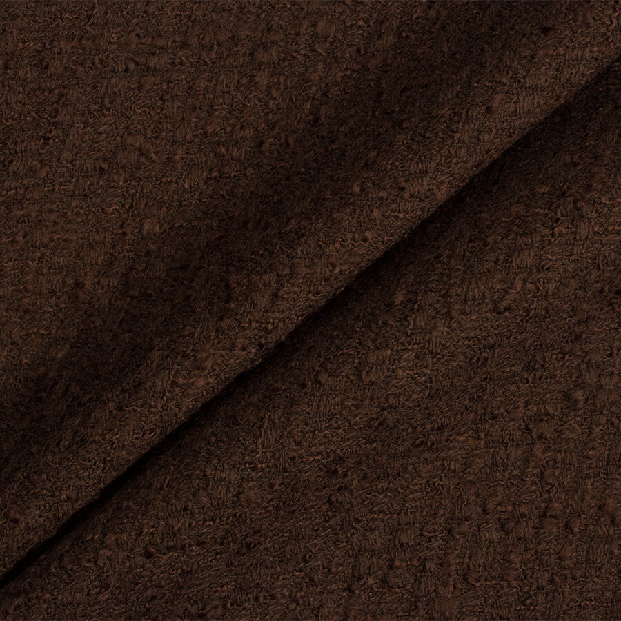 Wool Blend Boucle Knit - Brown · King Textiles
