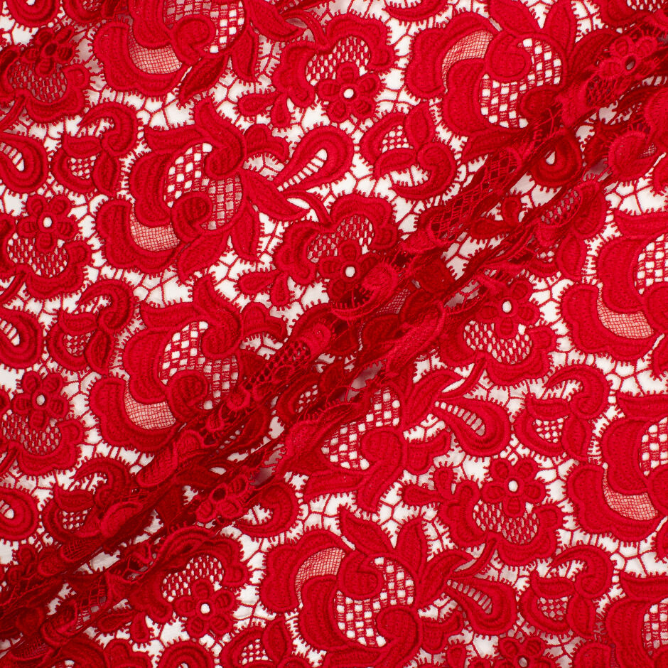 Colour Change Cotton Jersey, Floral Lace