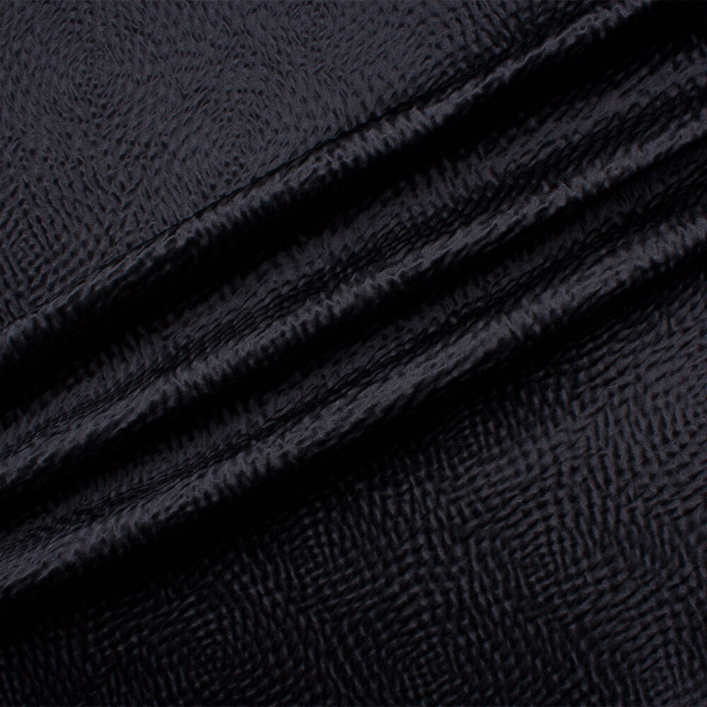 Midnight Blue Ripple Jacquard