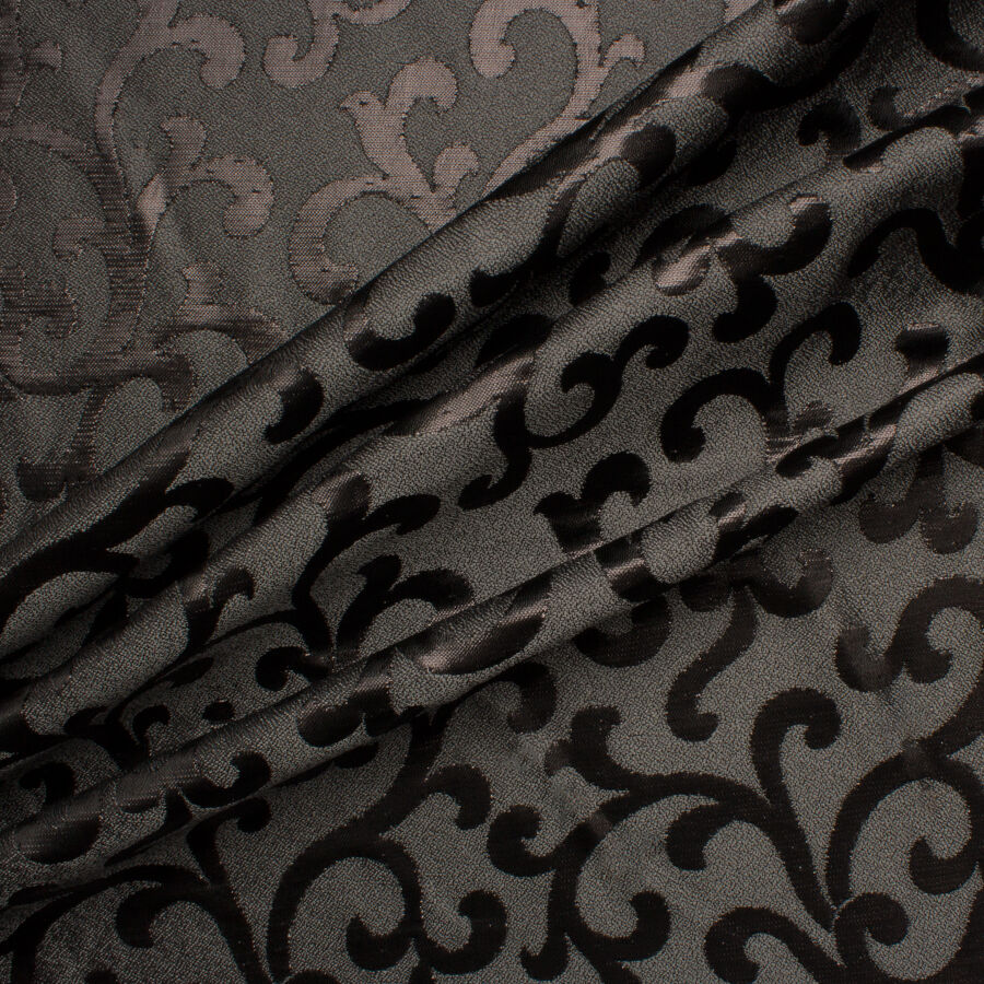 Black/Grey Lurex Jacquard