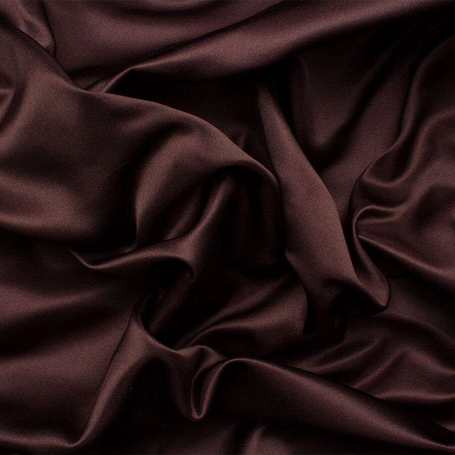 Raisin Double Faced Duchess Silk Satin