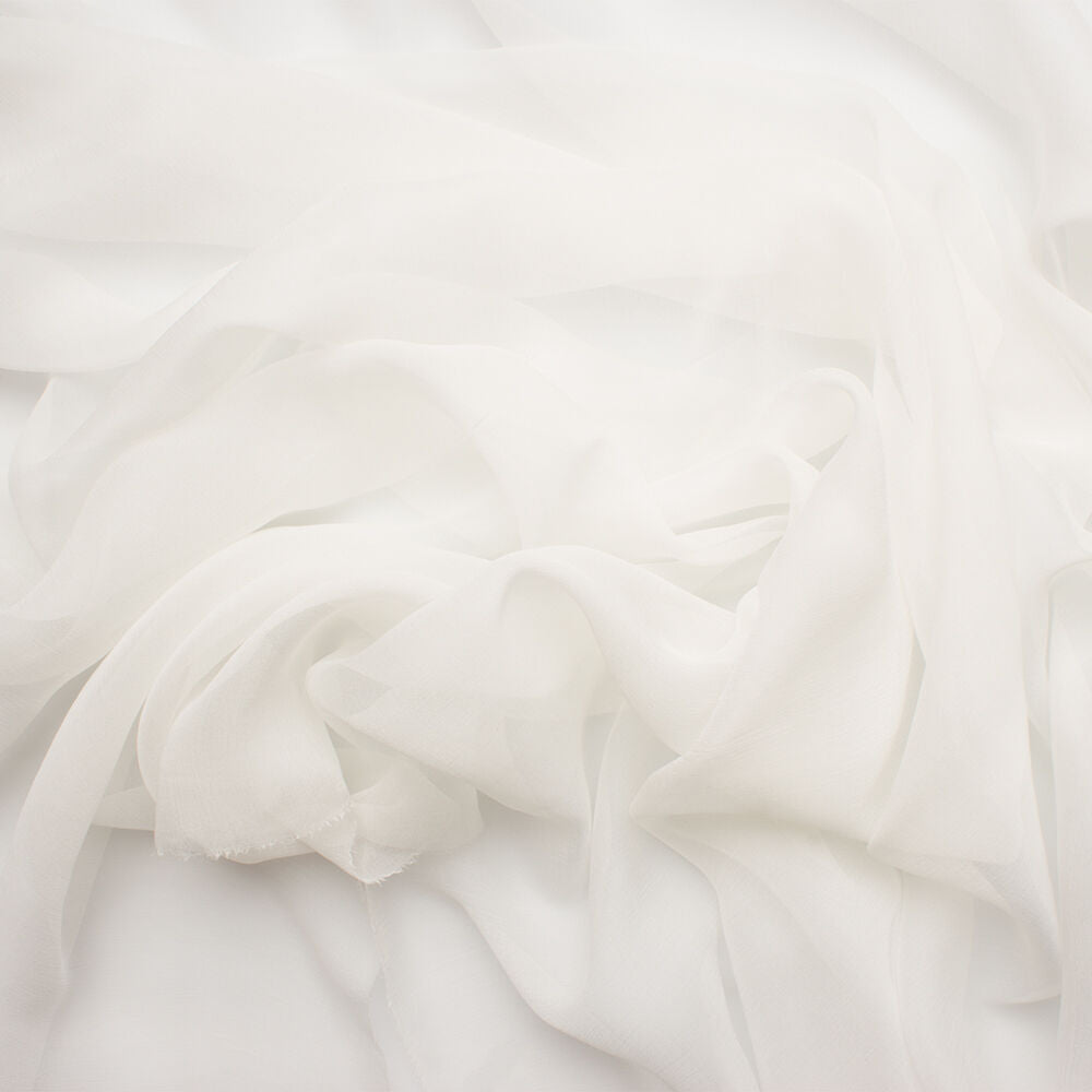 Ivory Silk Chiffon