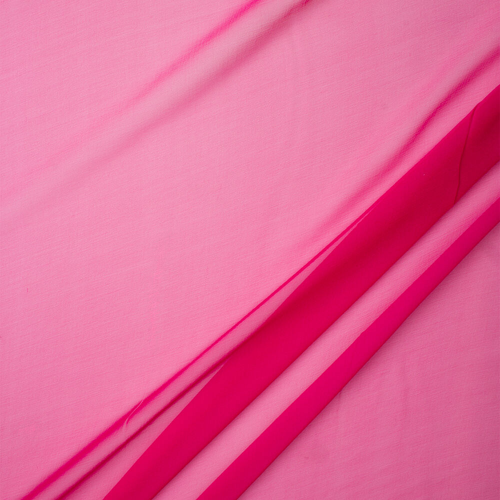 Fuchsia Pink Silk Chiffon (A 1.90m Piece)