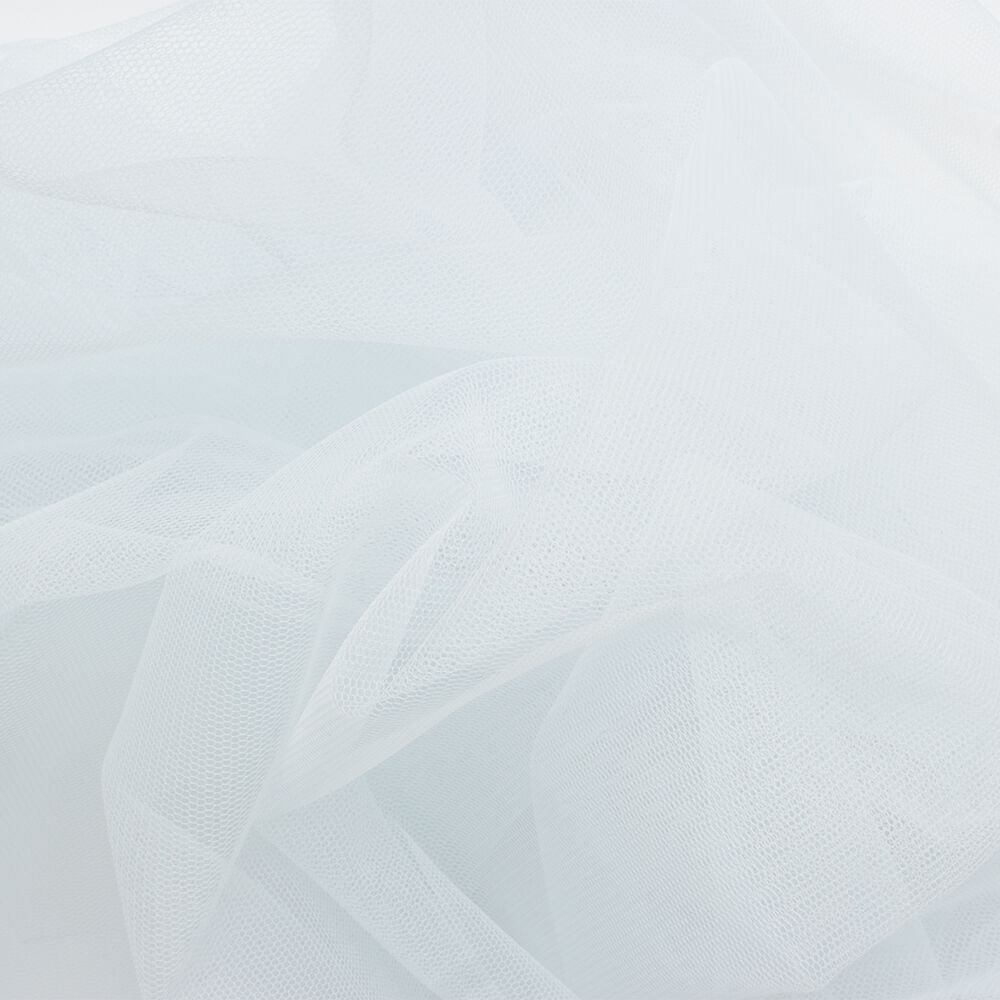 Soft Blue Polyamide Tulle