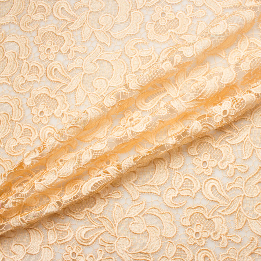 Soft Peach Guipure Lace