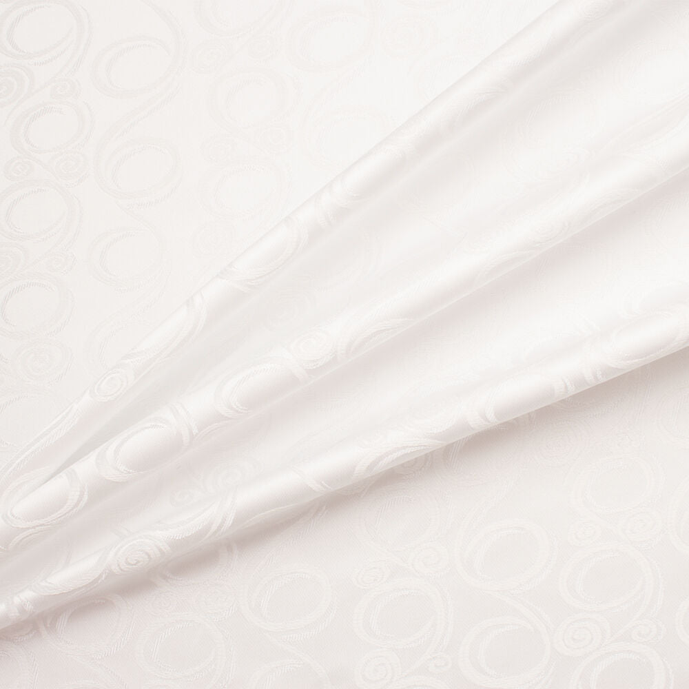 Optic White Jacquard Brocade