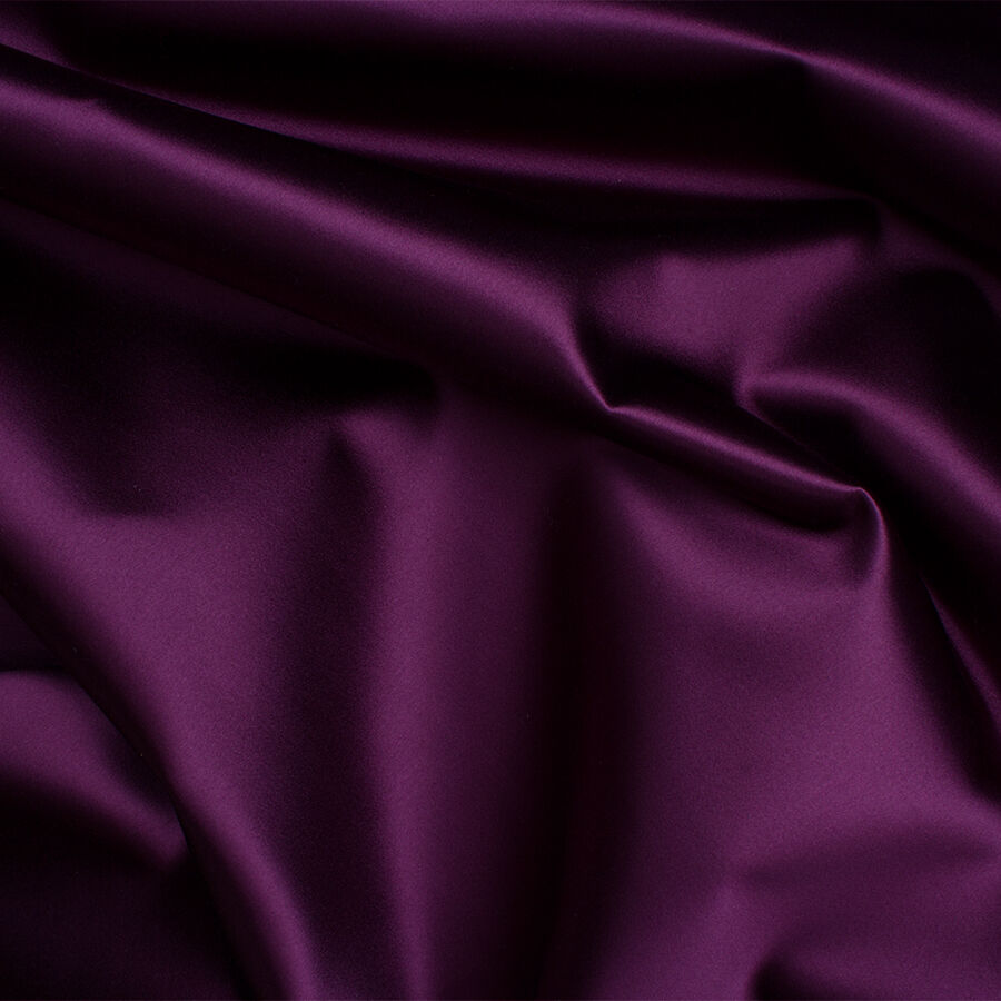 Mulberry Cotton Backed Duchess Satin