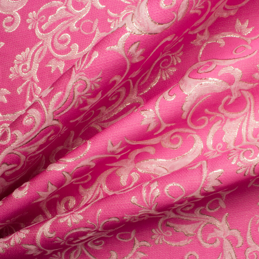 Rich Pink Metallic Cloqué (A 2.75m Piece)