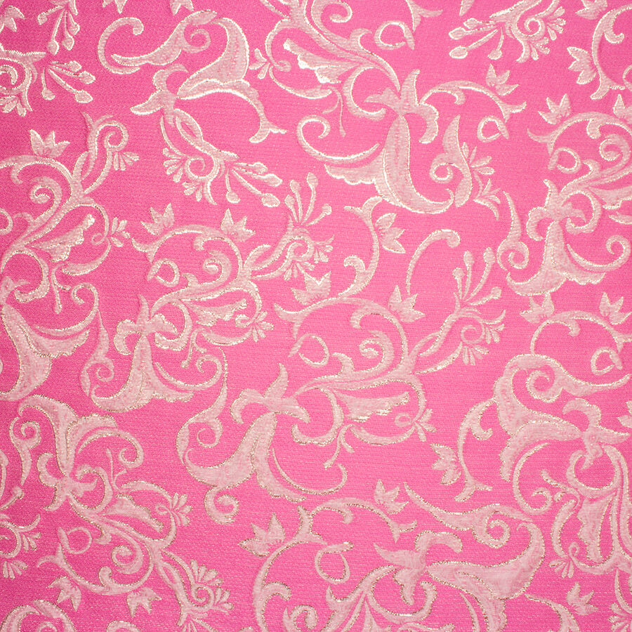 Rich Pink Metallic Cloqué (A 2.75m Piece)