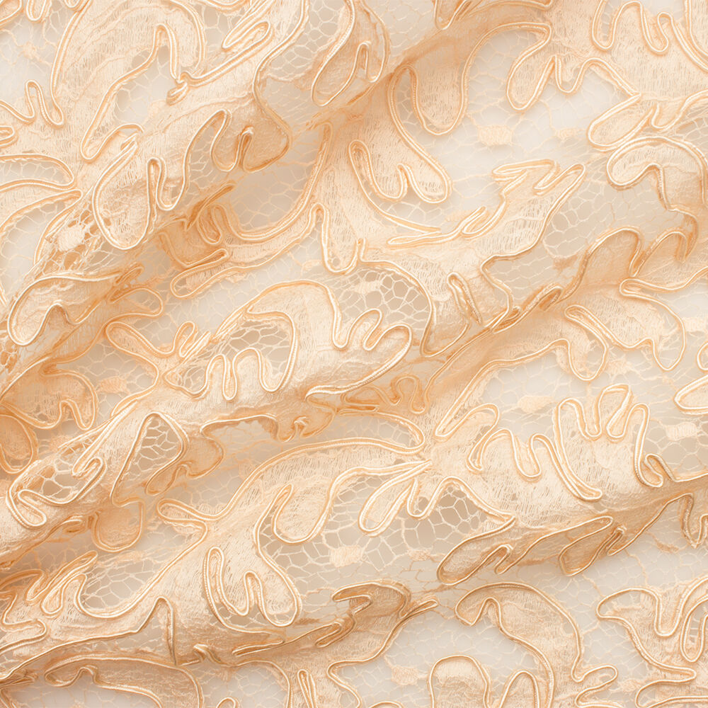 Buttercream Heavy Corded Lace