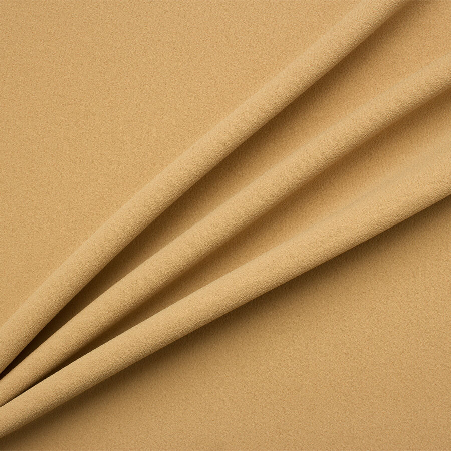 Soft Camel Microfibre Double Twist Crêpe