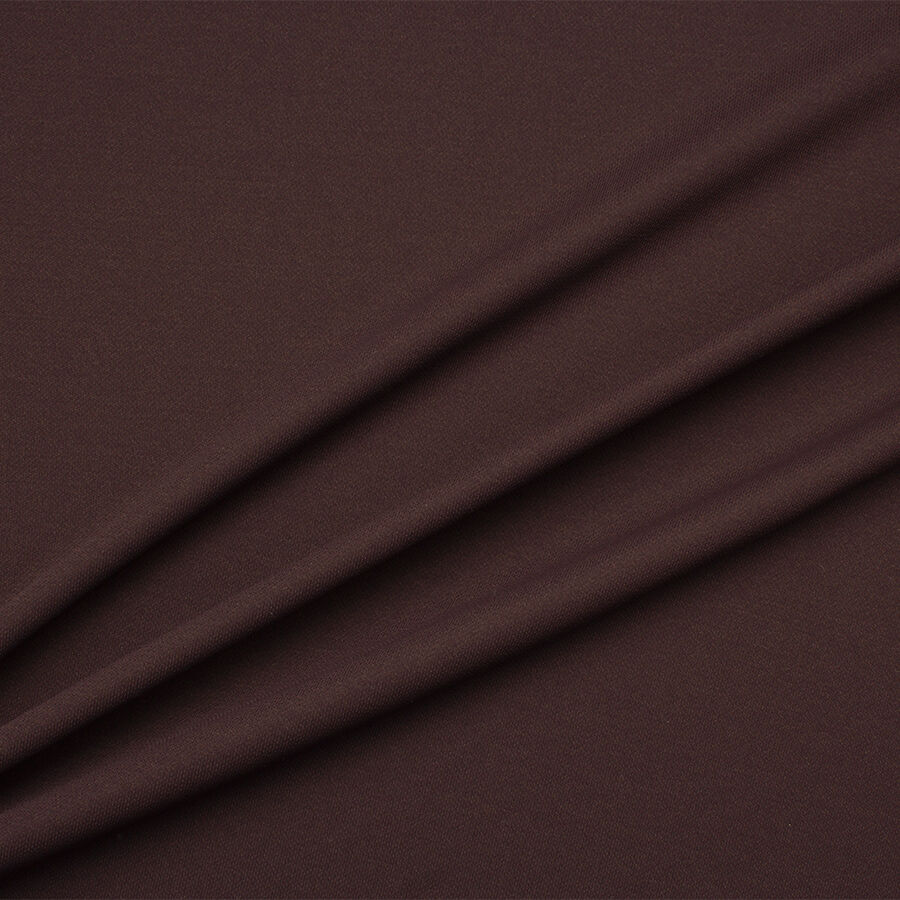 Chocolate Brown Stretch Jersey