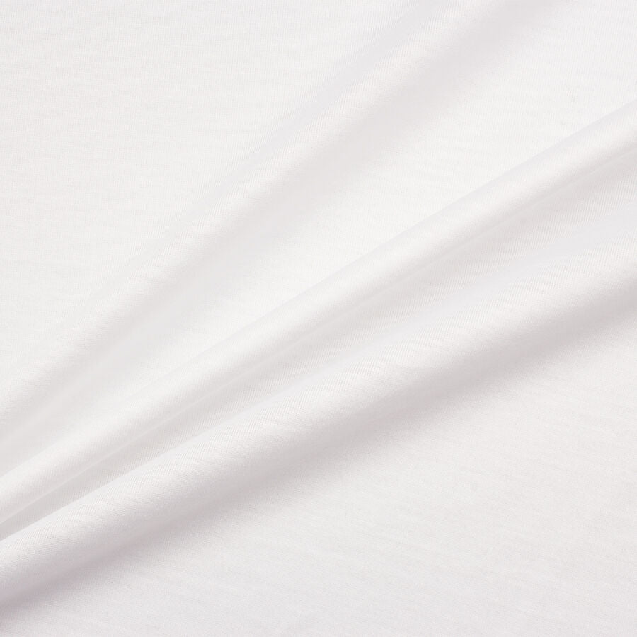 Pure White Cotton Jersey