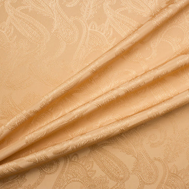 Caramel Silk Paisley Jacquard (A 2.50m Piece)