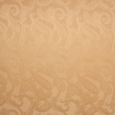 Caramel Silk Paisley Jacquard (A 2.50m Piece)