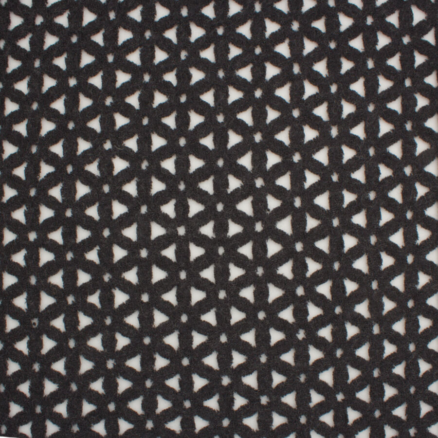 Black Laser Cut Wool