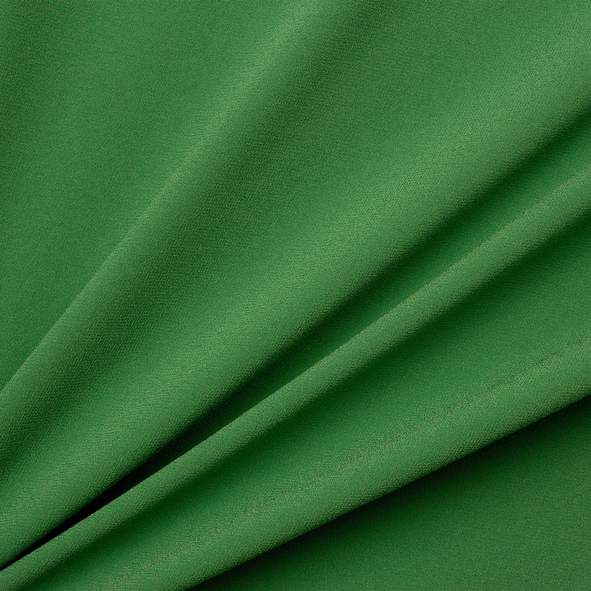 Grass Green Satin Backed Crêpe