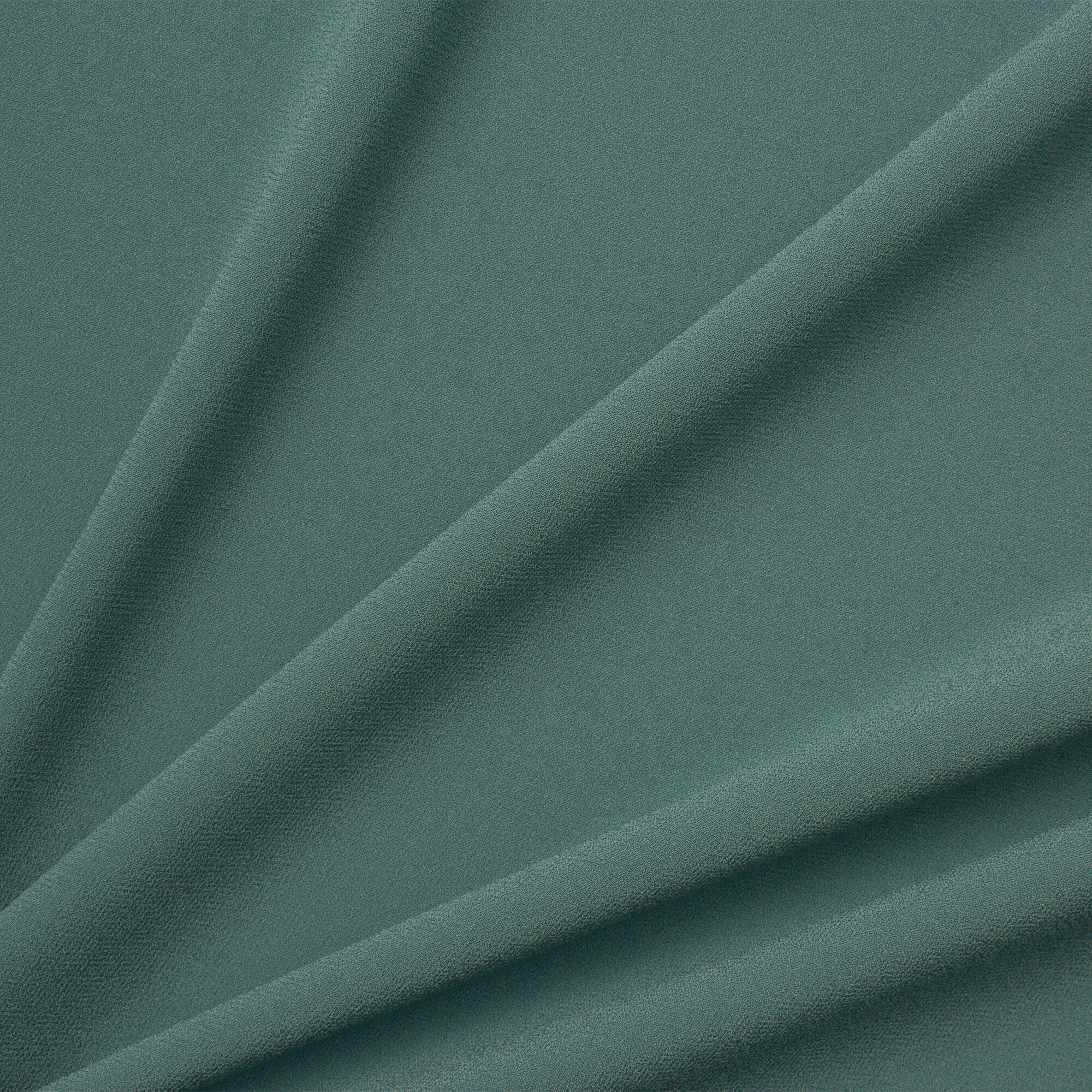 Teal Satin Backed Crêpe