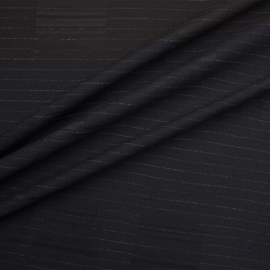 Midnight Blue/Black Pinstripe Pure Wool