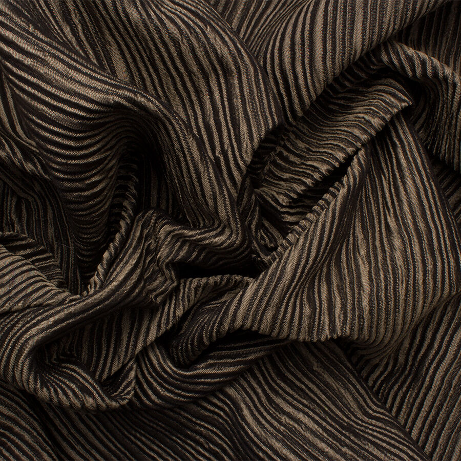 Coffee Brown Silk Brocade