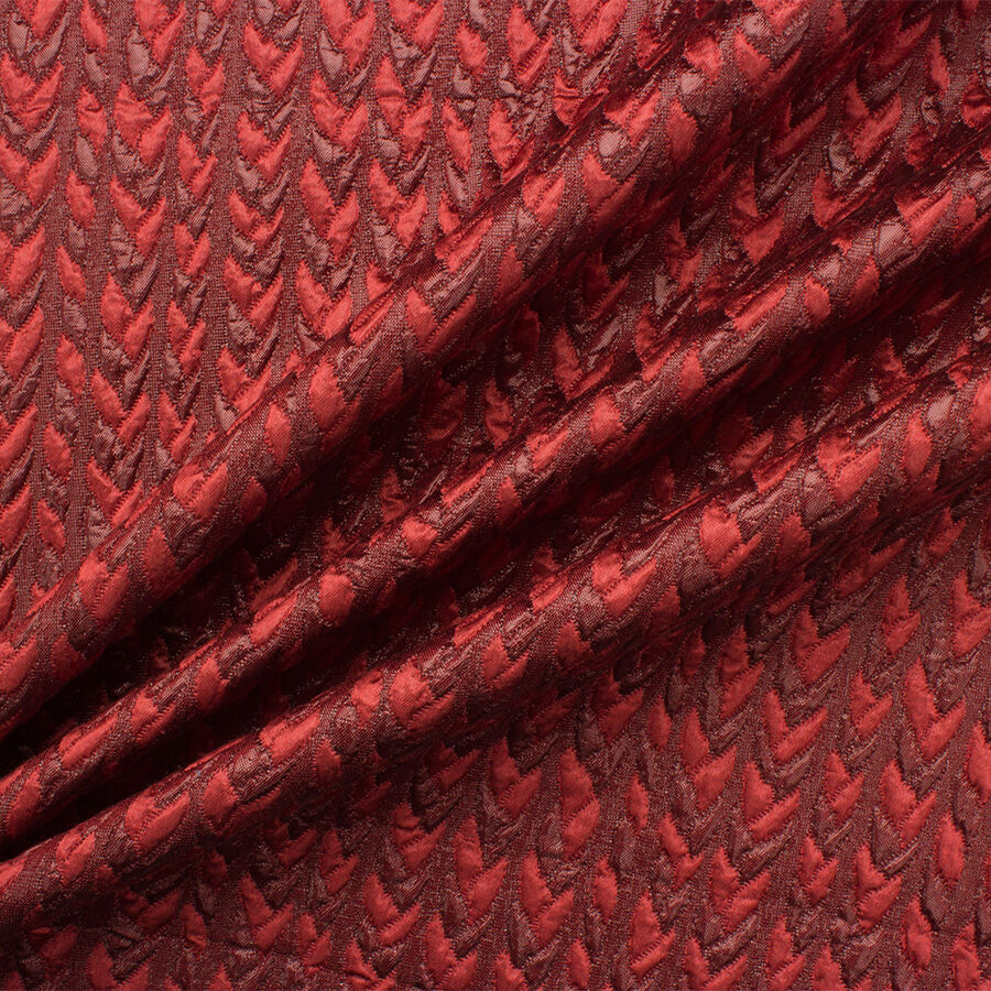 Deep Rose Metallic 'Chevron' Cloqué