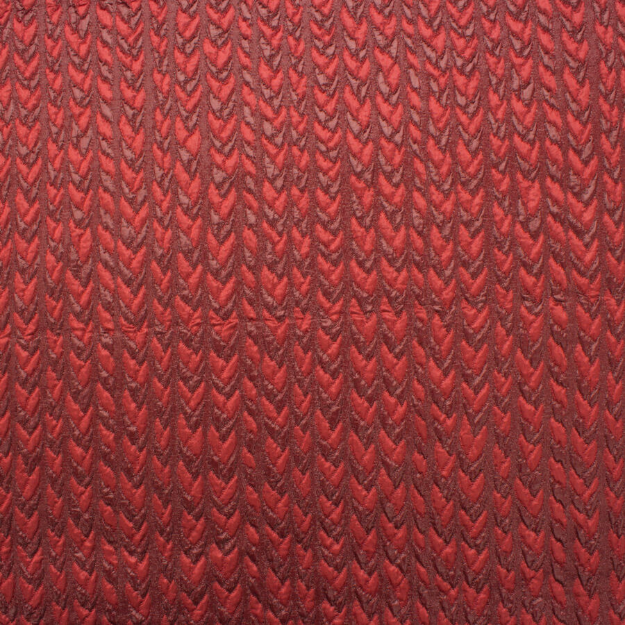 Deep Rose Metallic 'Chevron' Cloqué