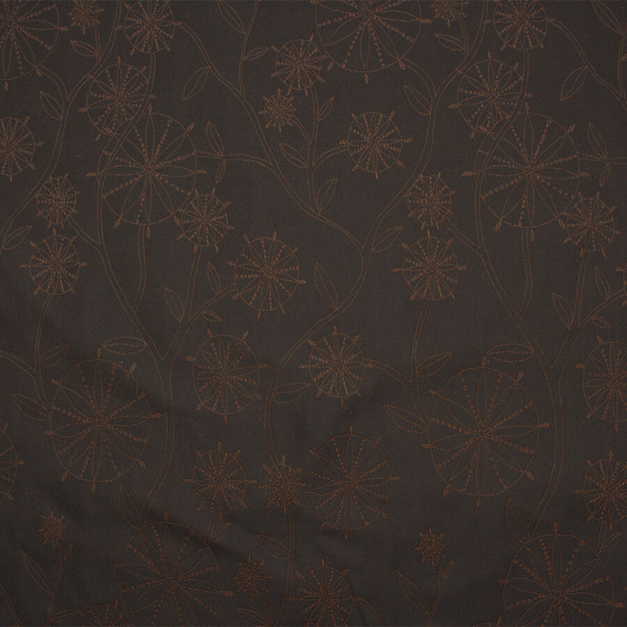 Black/Brown Taffeta Jacquard