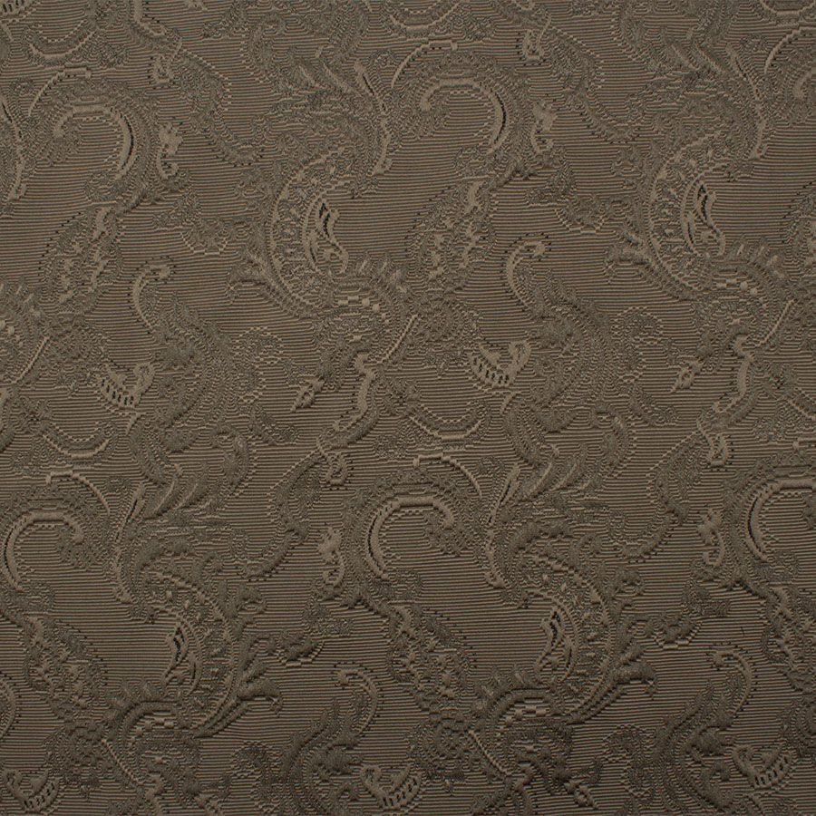 Dark Taupe Metallic Jacquard Brocade