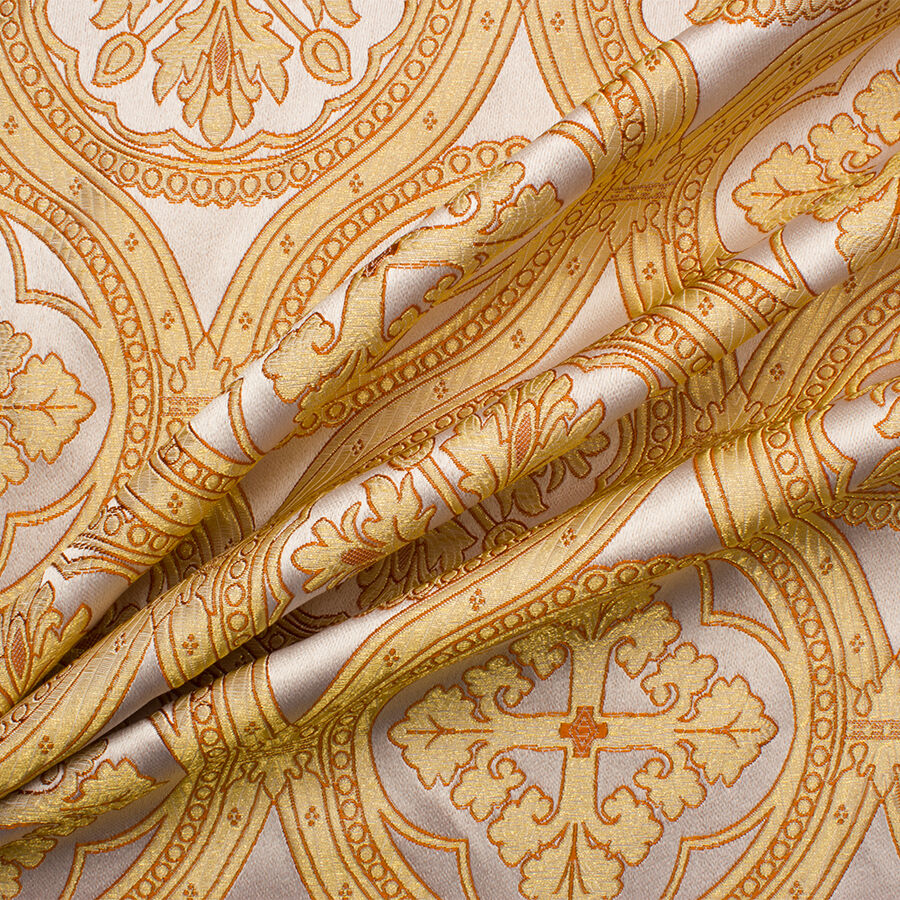 Ivory/Gold Metallic Brocade