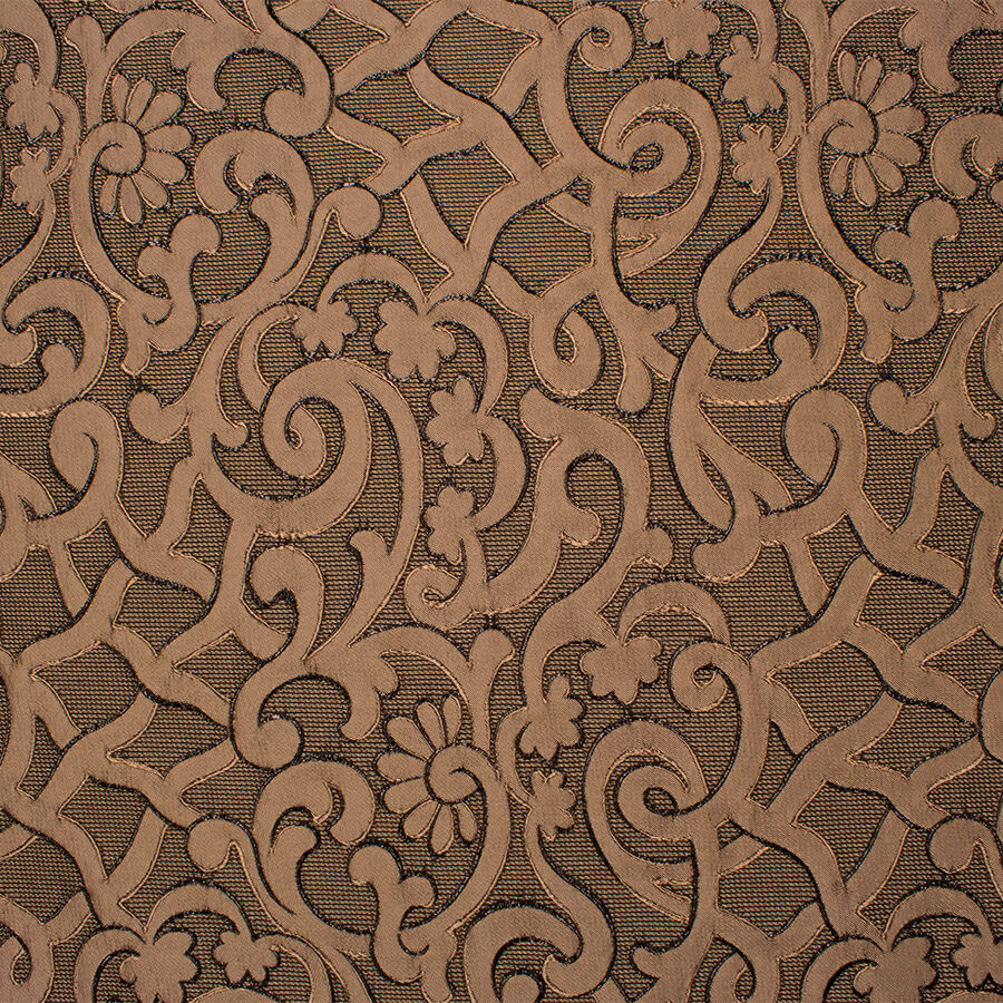 Mocca Brown Metallic Cloqué