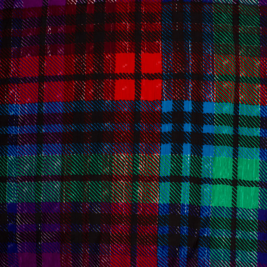 Multi-Coloured Checkered Jacquard