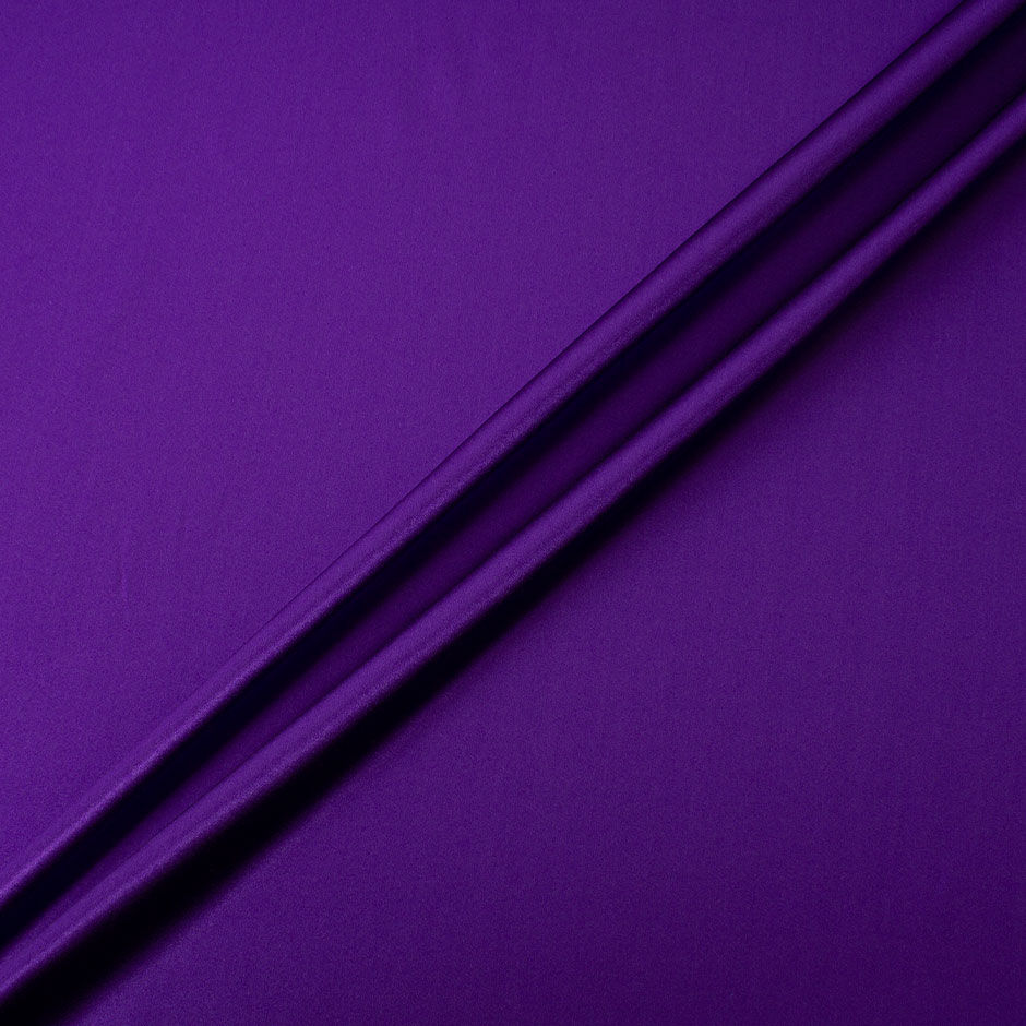 Electric Purple Pure Silk Satin