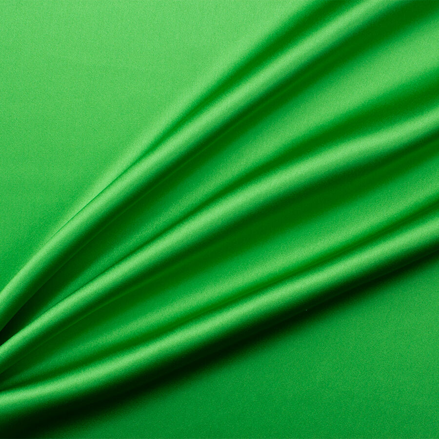 Apple Green Silk Satin