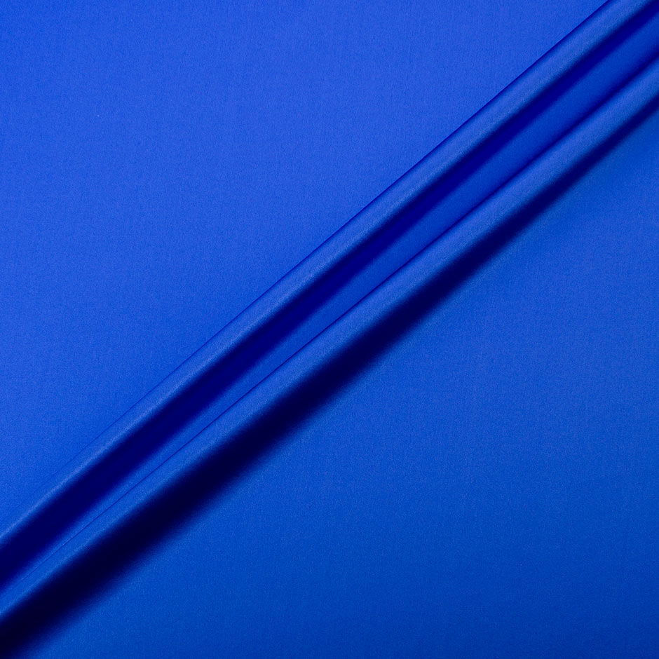 Deep Cornflower Blue Silk Satin