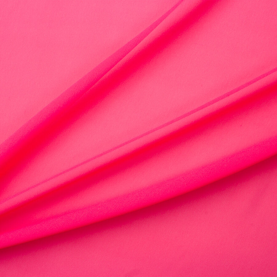 Hot Pink Silk Georgette