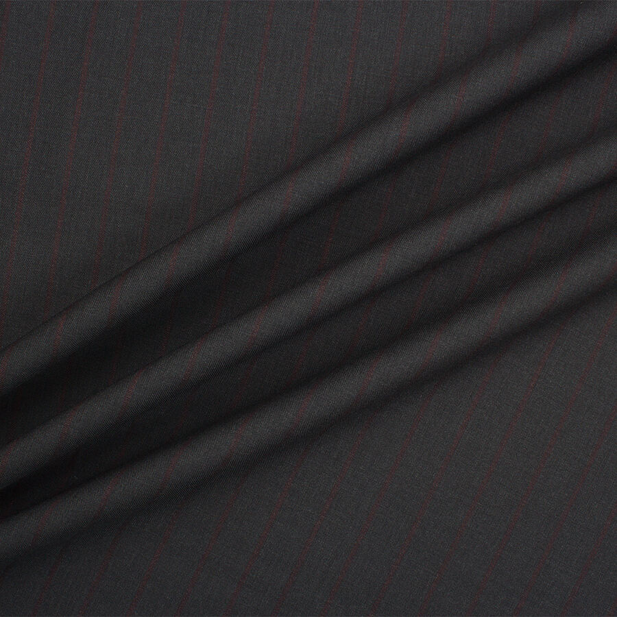 Dark Grey Striped Suiting  (A 3m Piece)