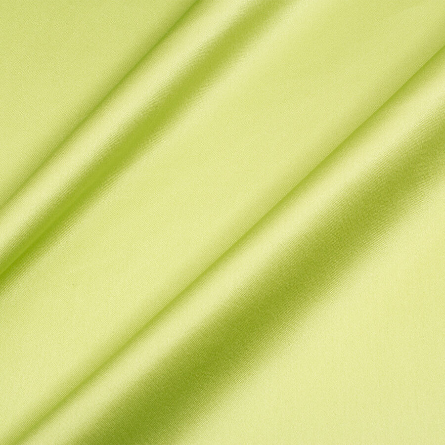 Lime Green Silk Satin