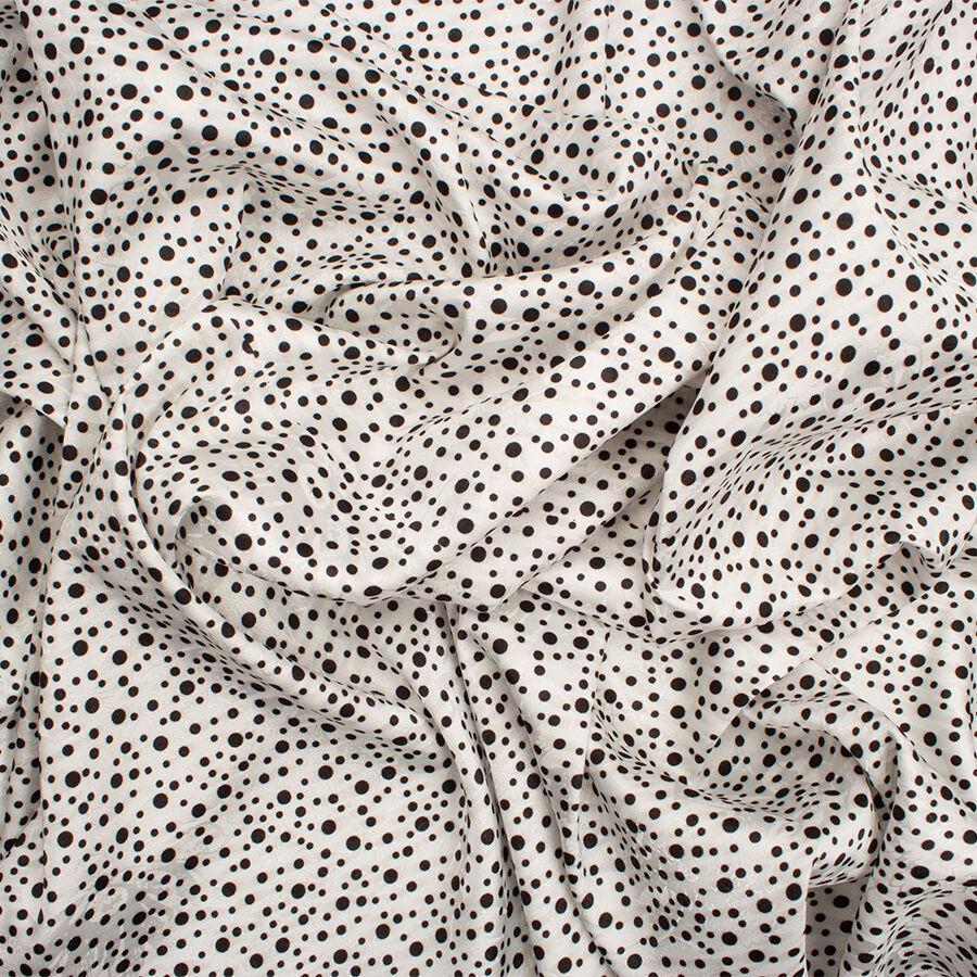 Monochrome Spot Printed Jacquard