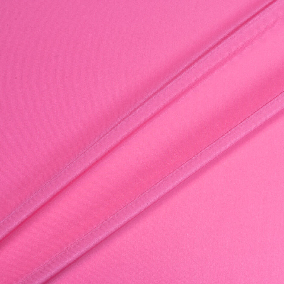 Deep Bubble Gum Pink Silk Crêpe de Chine