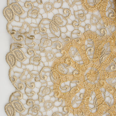 Two-Tone Gold Guipure Lace