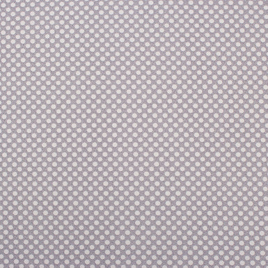 Grey & White Chain Printed Cotton Shirting