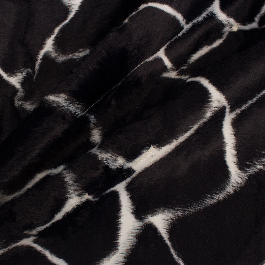 Monochrome 'Animal' Print Faux Fur Skin