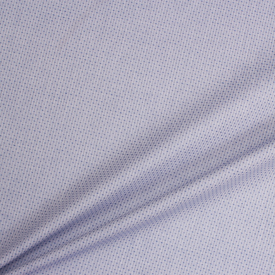 Blue Pin Point Pure Cotton Shirting