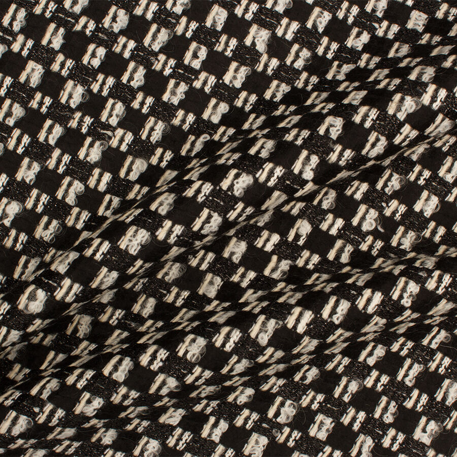 Monochrome Metallic Bouclé