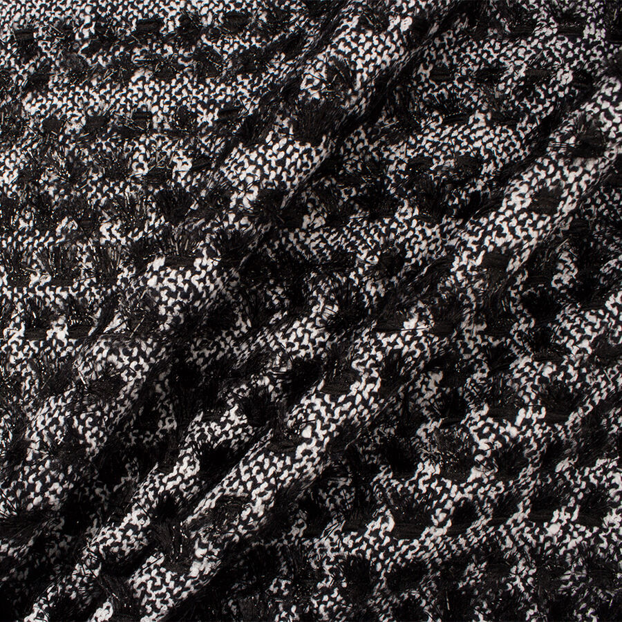 Monochrome Cotton Blend Bouclé