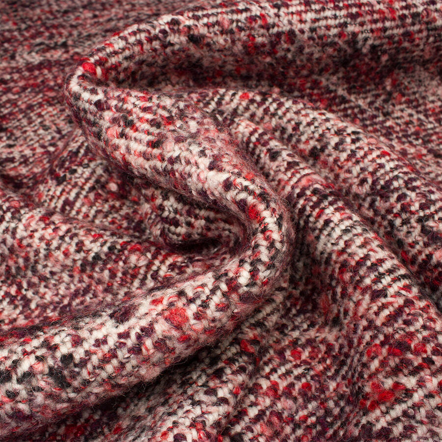 Bordeaux Mottled Pure Wool