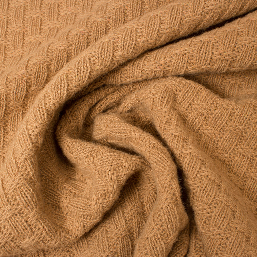 Caramel Cable Knit Wool