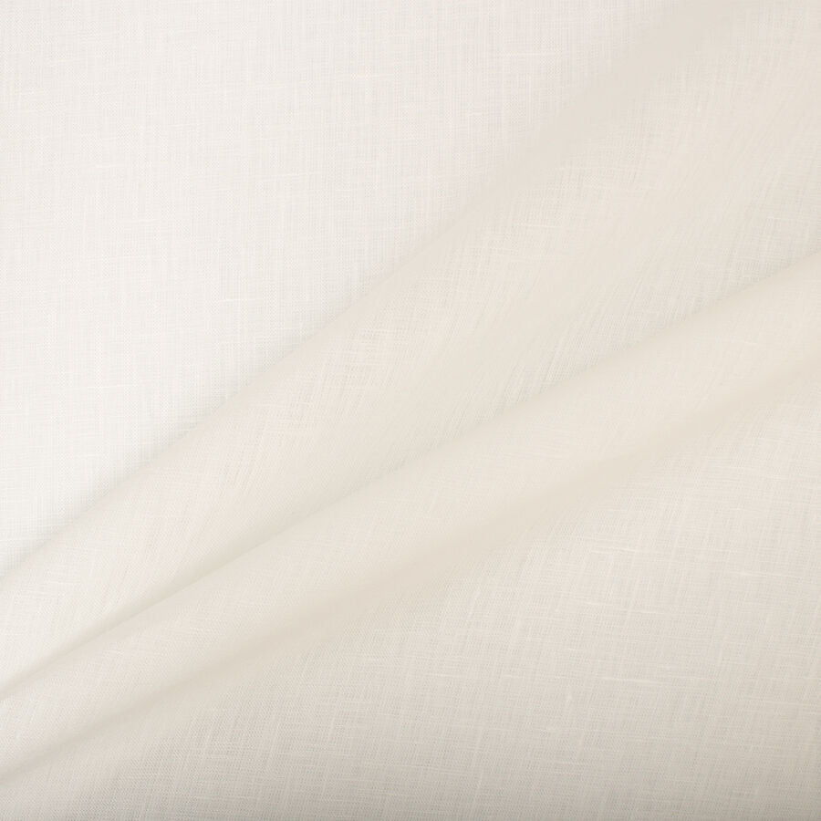 Plain Ivory Medium Weight Linen