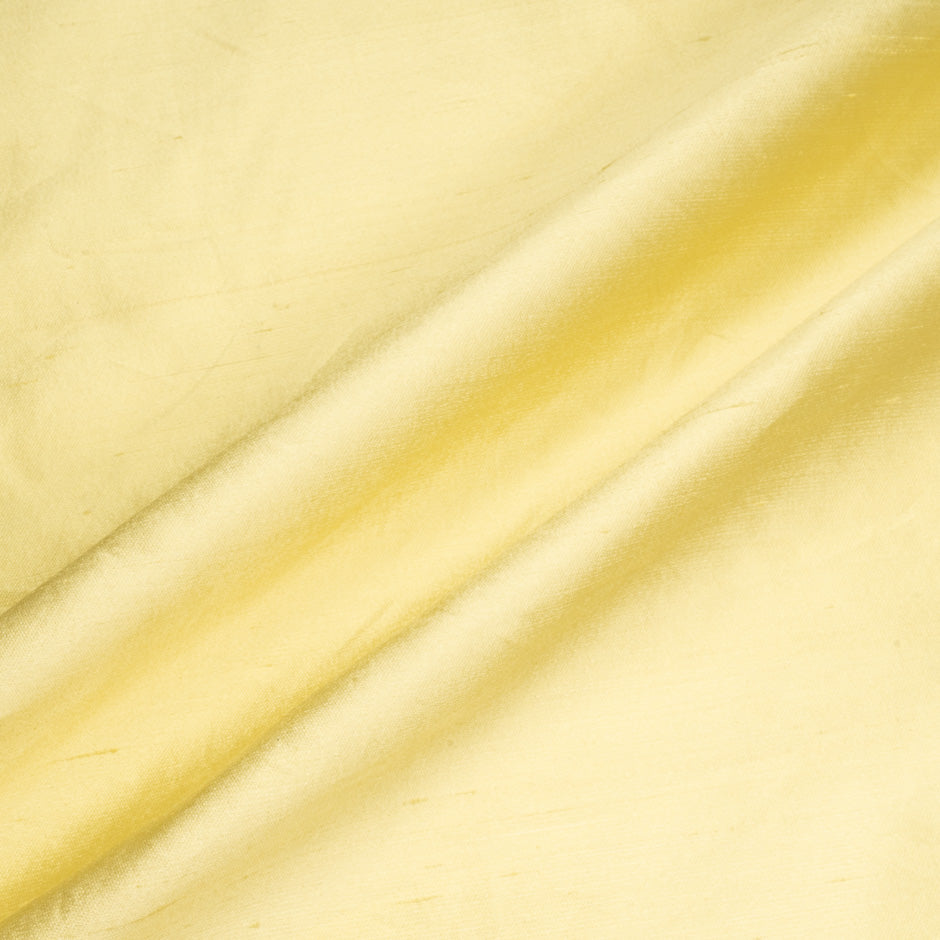 Lemon Sorbet Yellow Silk Shantung